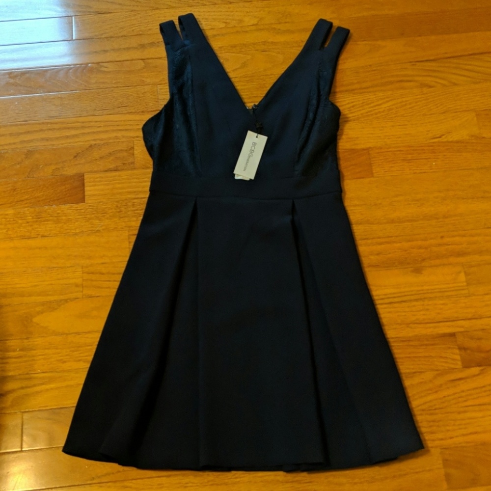 BCBG navy dress - Picture 1 of 5